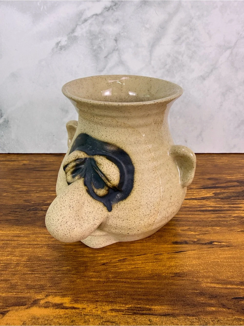 Peter Petrie Extraordinary Egg Separator Pottery Snot Nose Gag Kitchen Tool